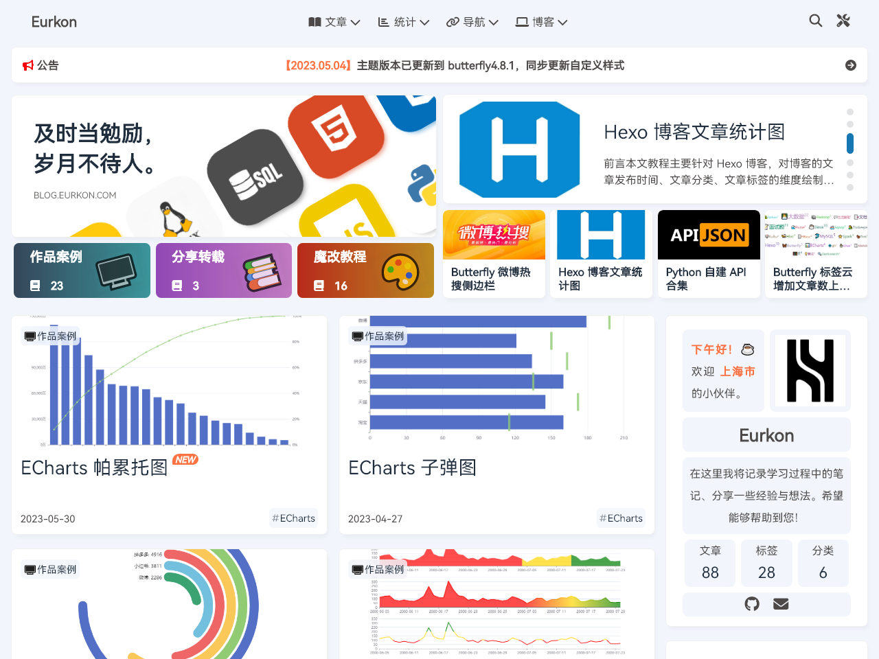 butterfly-eurkon hexo screenshot