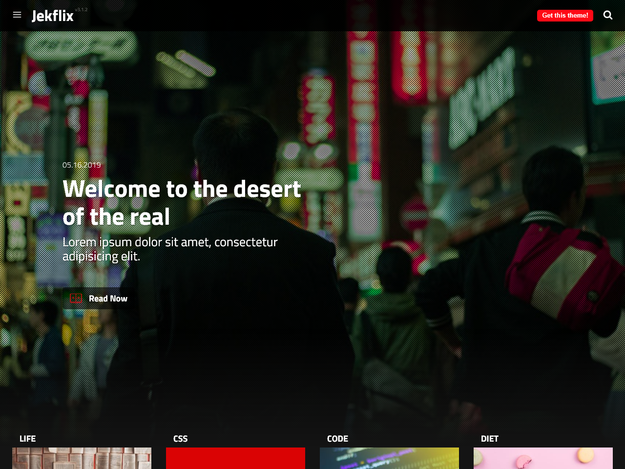 Jekflix jekyll screenshot