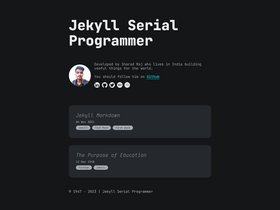 Serial-Programmer jekyll screenshot